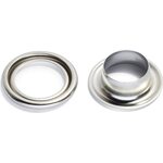 Purjerenkaat 14 mm, Hopea, 15 kpl, Asennustyökalu ei mukana, Prym 541391 Hopea