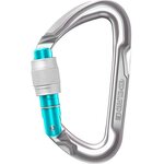 Pure Screwgate Carabiner, Silver/Turquoise Silver/Turquoise