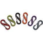 S-Biner #0 Plastic Accessory Carabiner, Translucent Orange, Bulk 1 pcs. Translucent Orange