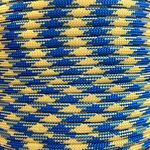 Paracord 550 Type III nailonnyöri, 38 väriä, Sini-keltainen Ukrainan lippu (155) Sini-keltainen Ukrainan lippu (155)