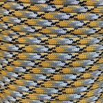 Paracord 550 Type III nailonnyöri, 38 väriä, Ruosteoranssi valko musta (301) Rusteoranssi valko musta (301)