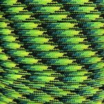 Paracord 550 Type III Nylon Cord, 38 colors, Gecko green yellow black (682) Gecko green yellow black (682)
