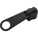 Non-Lock Slider for 8C Coil Zipper, Matt Black, YKK 8C DF3L X6 Black