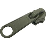 Non-Lock Slider for 8C Coil Zipper, Olive Green, YKK 8C DF3L EJ 305 Olive Green