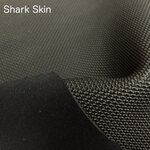 Neoprene 2 mm, Fabric on Single Side, Full Sheet (2.1 m x 1.2 m ±5 %) Shark skin neoprene (black)