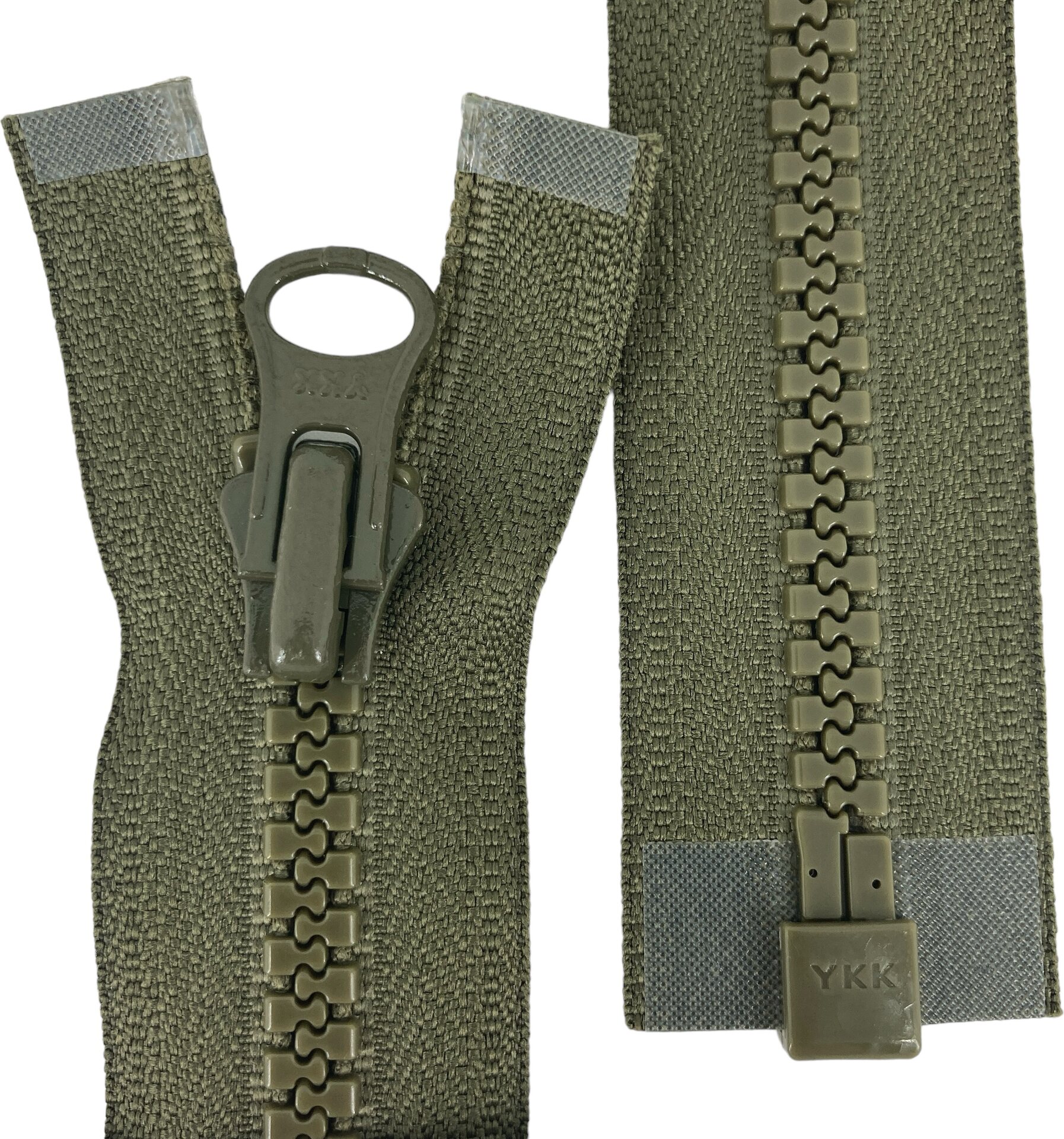 VISLON® 10VF valuavoketju lukkiutuvalla kelkalla, 30 cm, Oliivin vihreä, Natulon® (Recycled Polyester) Oliivin vihreä