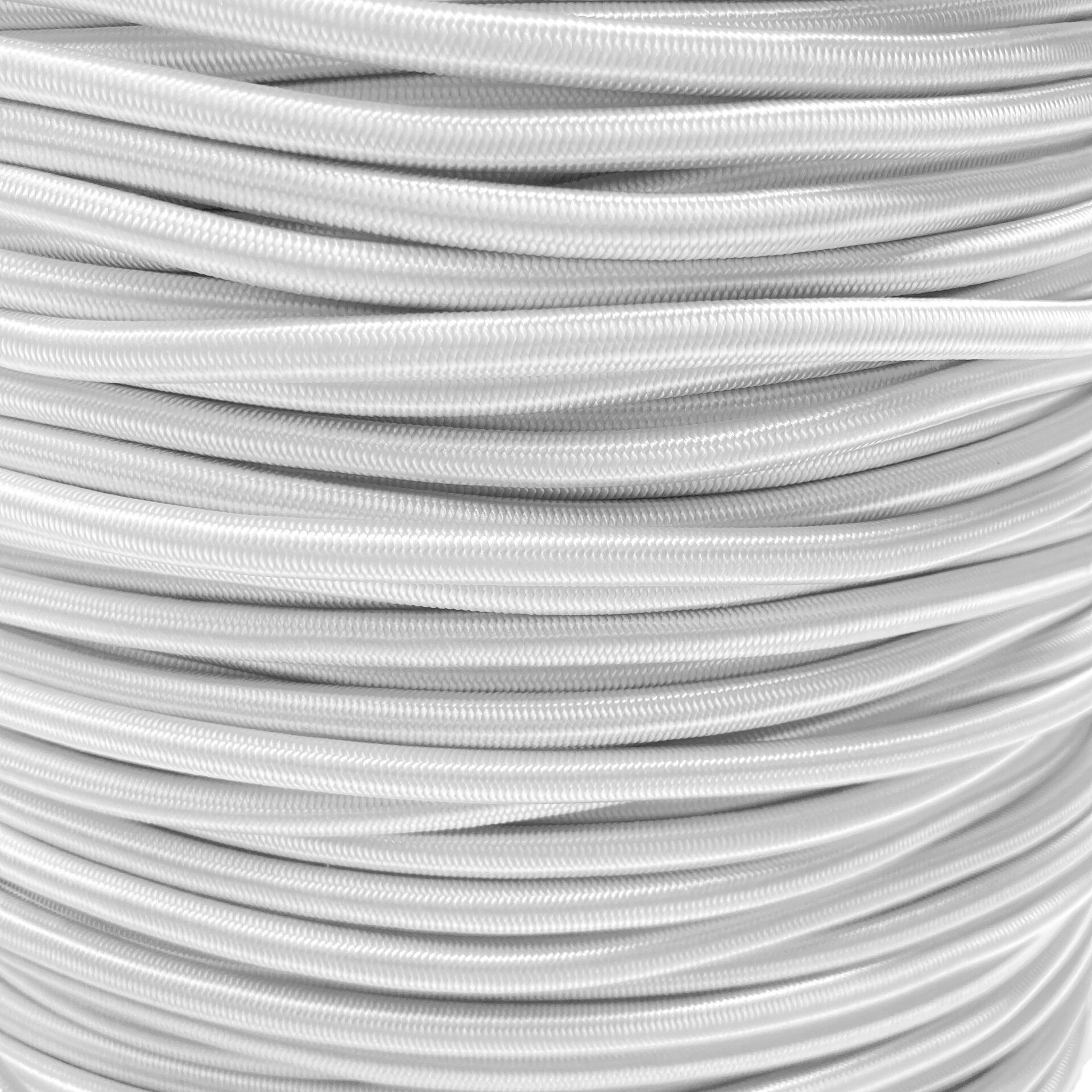 5 mm Stretch Cord, White White