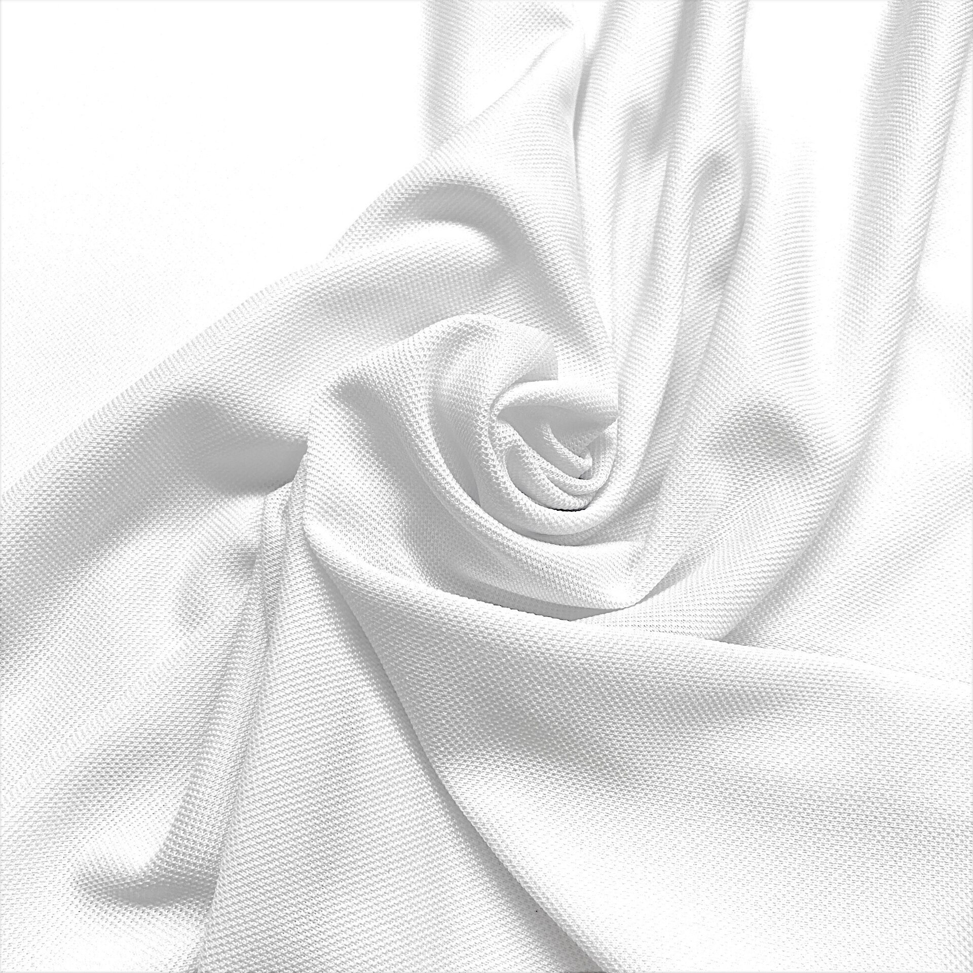 Polyester Sports Fabric, 175 cm Wide, White White (9547)