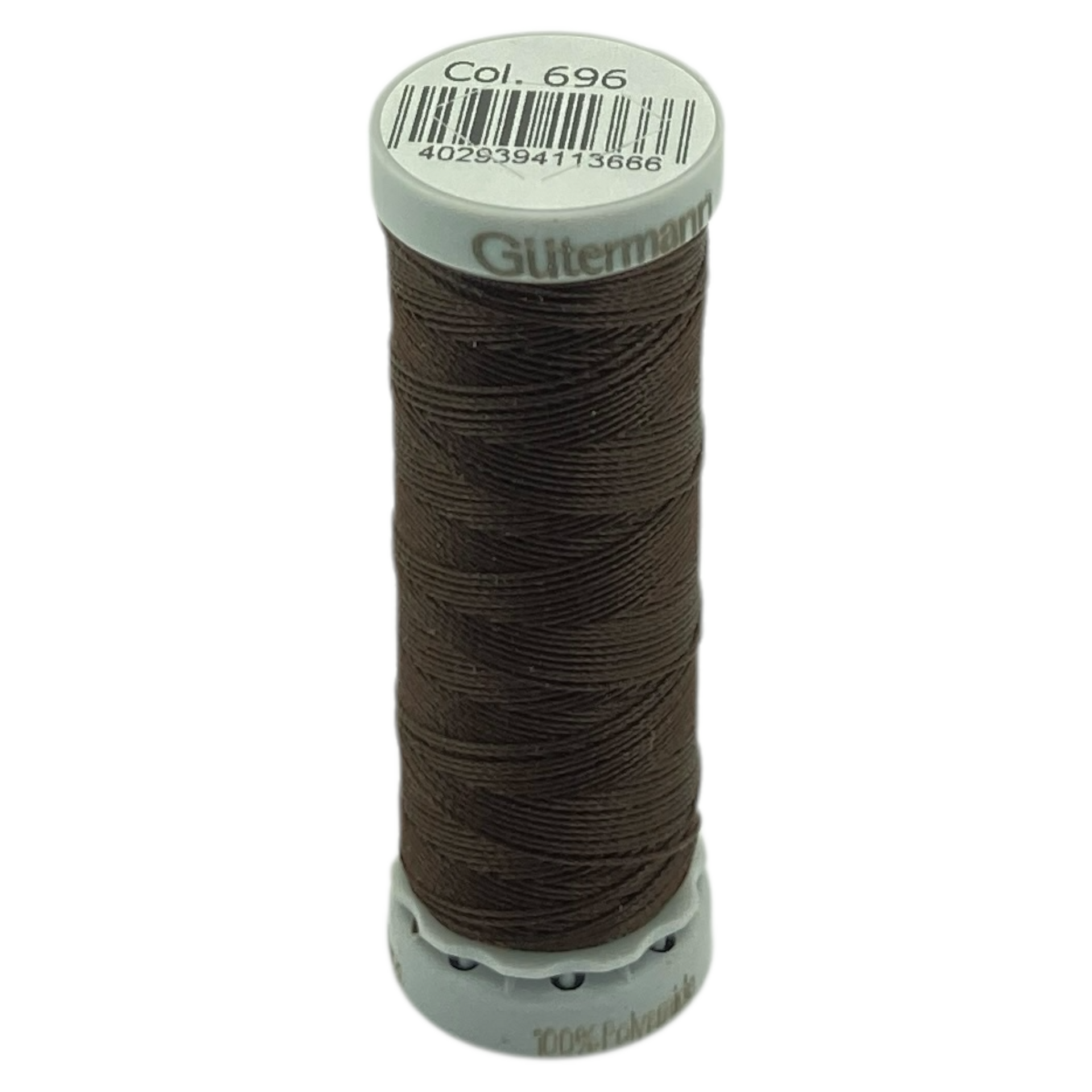 Zwibond #60, Strong Bonded Nylon Thread In 58 Colors, 696 - Dark Brown Dark Brown