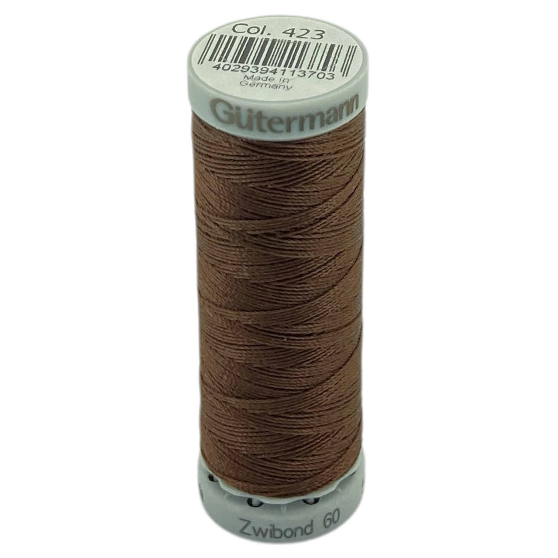 Zwibond #60, Strong Bonded Nylon Thread In 58 Colors, 423 - Brown Brown