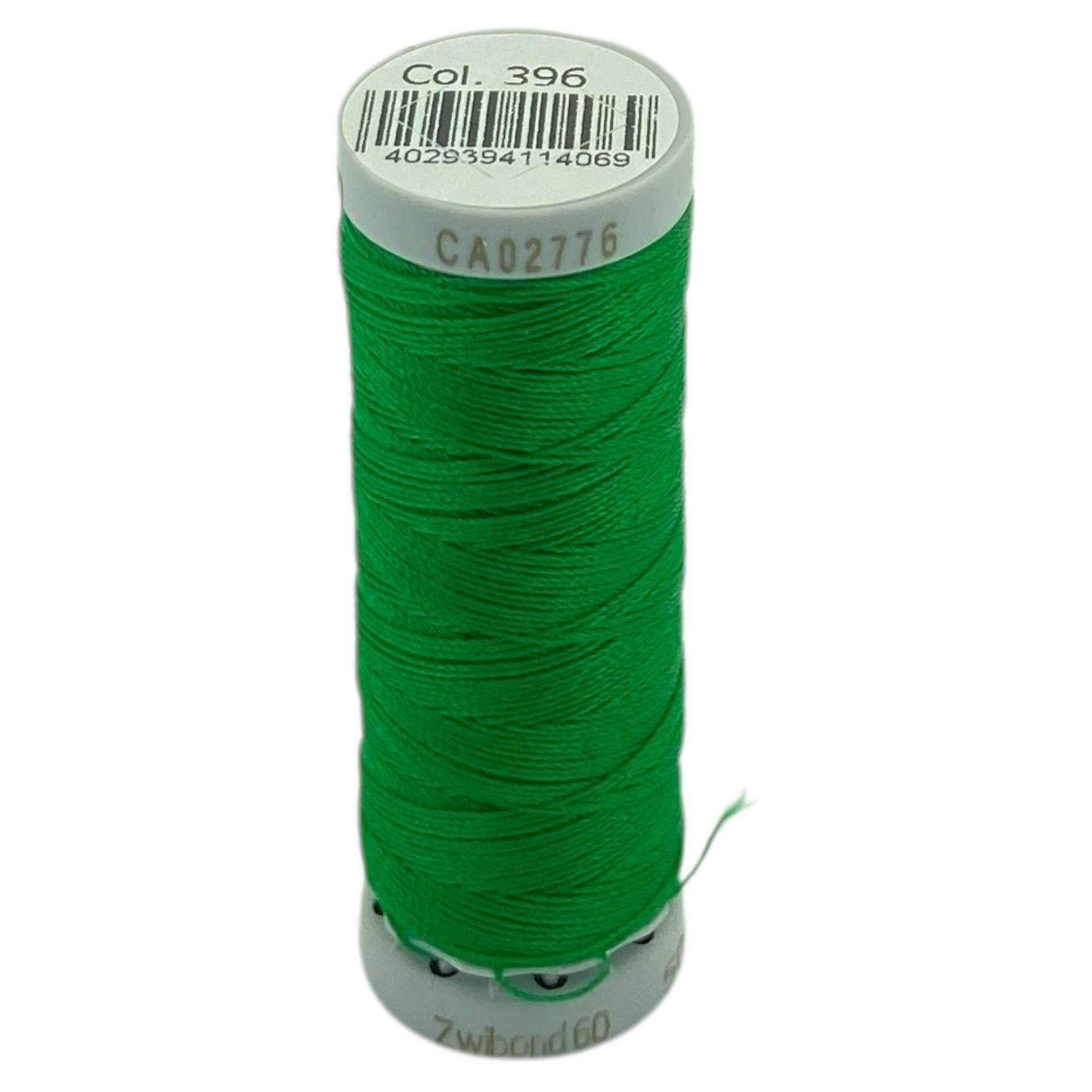 Zwibond #60, Strong Bonded Nylon Thread In 58 Colors, 396 - Bright Green Bright Green