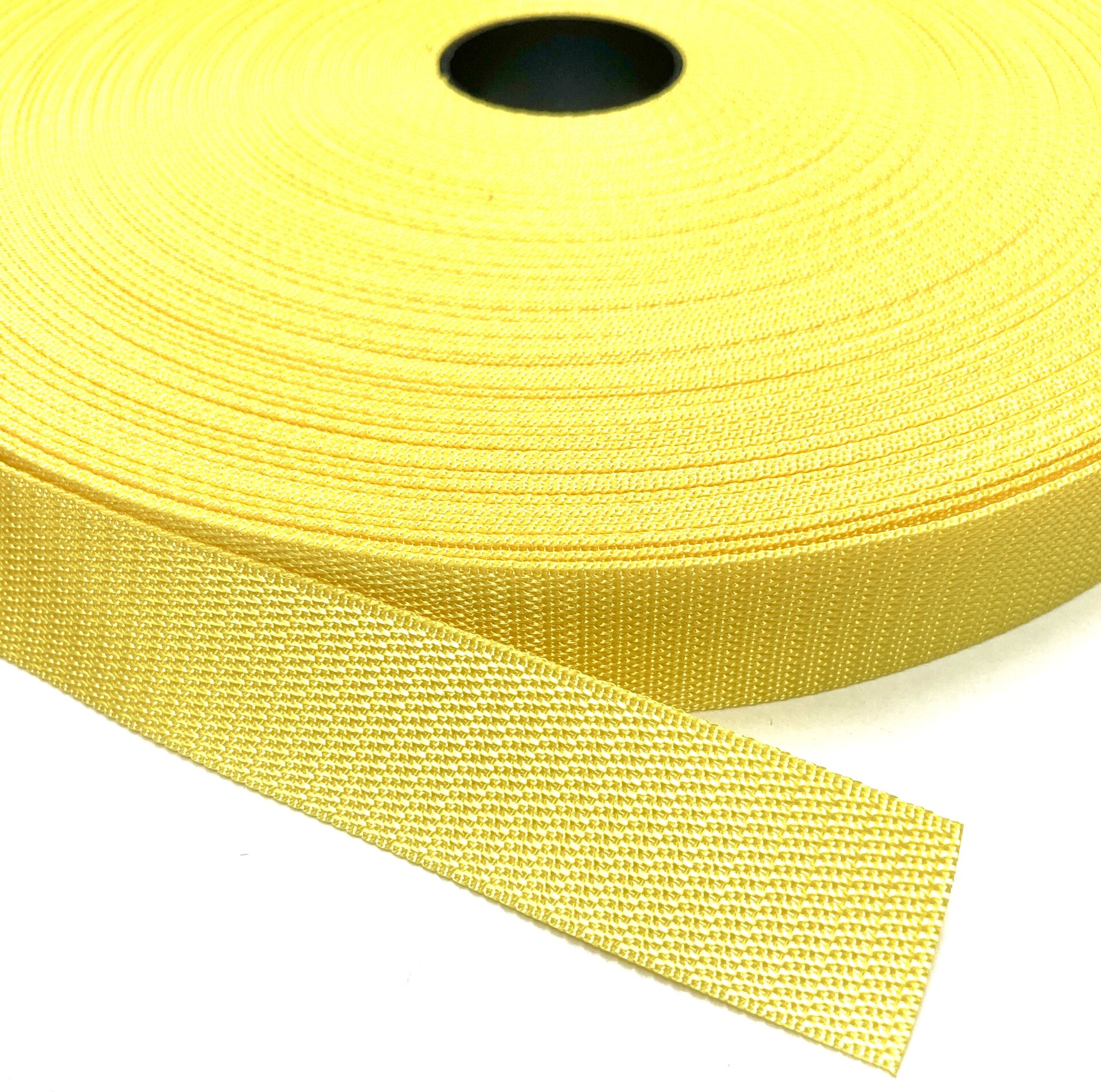Nauha 25mm kevyt PES, Keltainen Keltainen