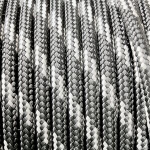 PES Cord naru 4-8 mm, 4 mm, Musta/Valkoinen, Musta/Valkoinen