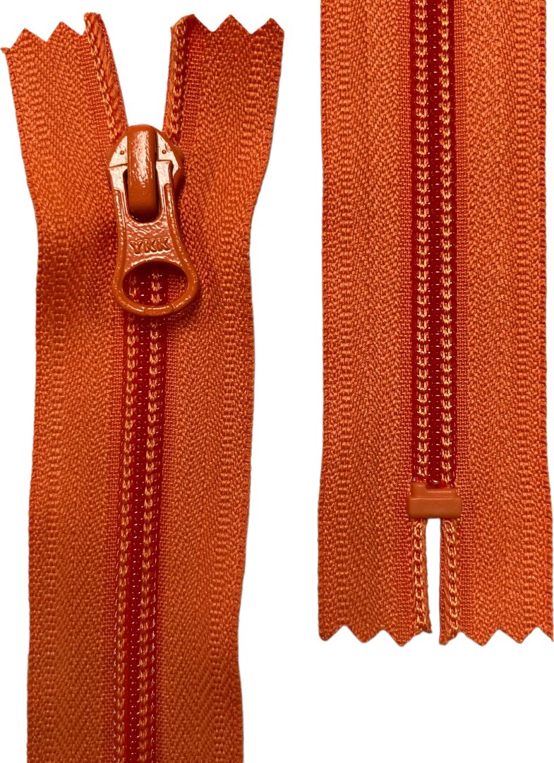 5C Closed-End Coil Zipper, 20 cm, Orange, Natulon® (Recycled Polyester) Orange