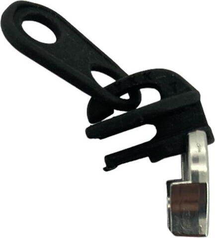 Reverse Non-Lock Repair Slider for 3C Closed-End Coil Zipper (also for AquaGuard® 3C), Matt Black Black