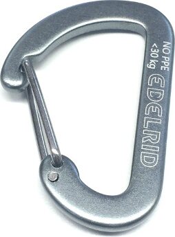 Micro 0 Wiregate Accessory Carabiner 40 mm, Grey Grey