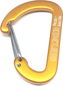 Micro 0 Wiregate Accessory Carabiner 40 mm, Orange Orange