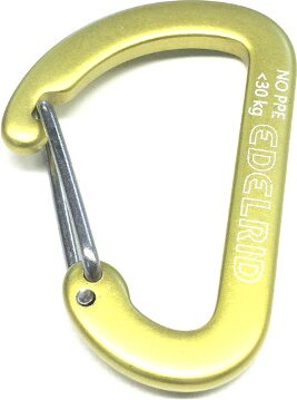 Micro 0 Wiregate Accessory Carabiner 40 mm, Yellow Yellow