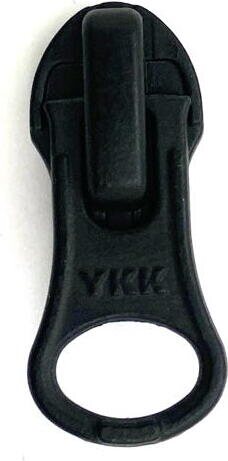 Reverse Autolock Slider for 5C Coil Zipper, Matt Black, YKK 5CN DA8BLHD X6 Black