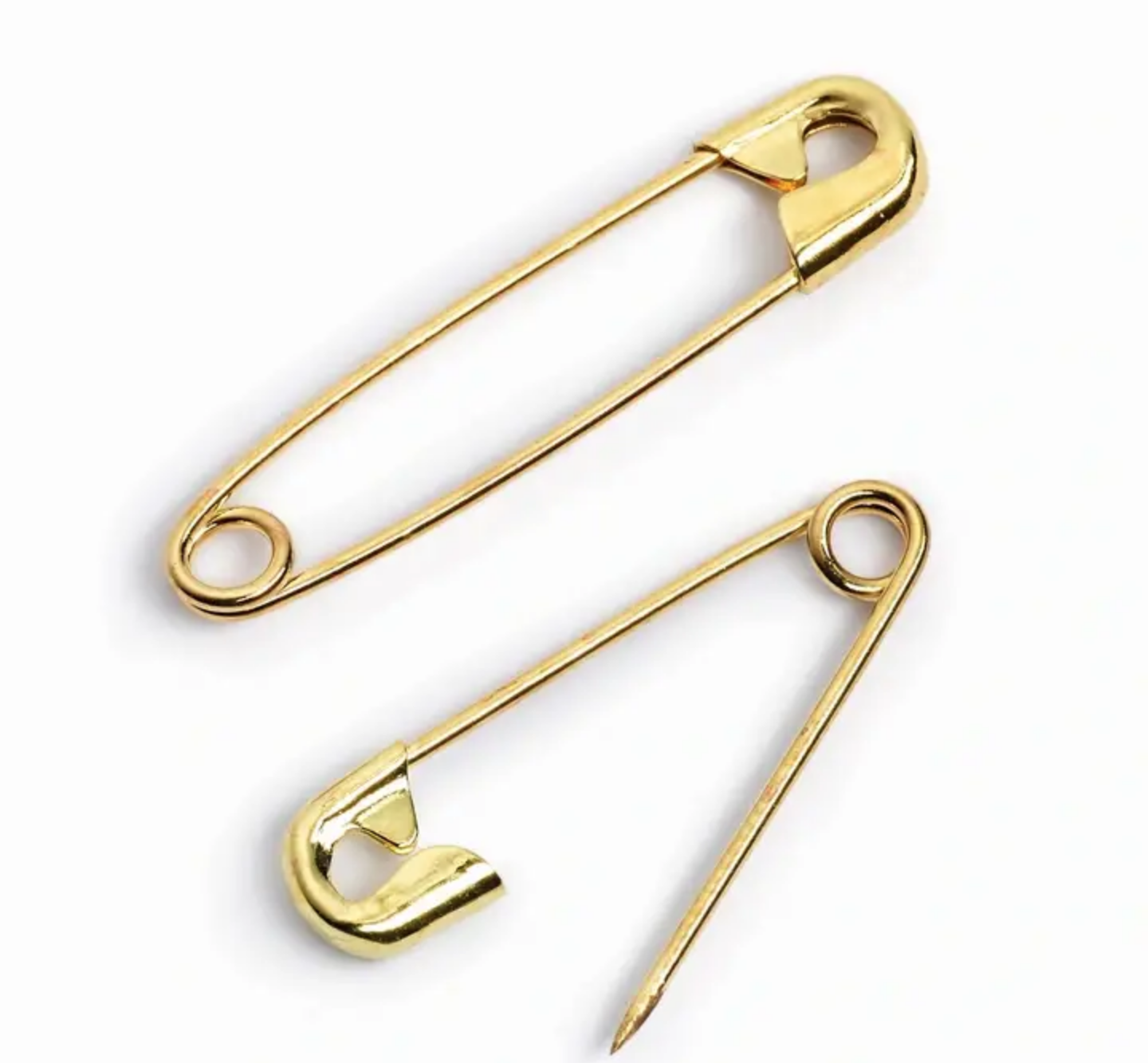 Hakaneulat 57 mm, Kiilloitettu messinki, Prym 071279 Kiilloitettu messinki