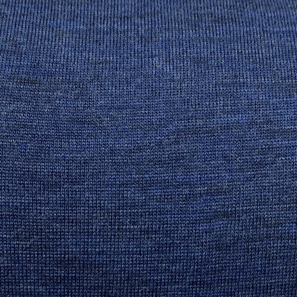 Merino Wool Tube Knit 19.5 Micron, Samples Denim Blue (9484)