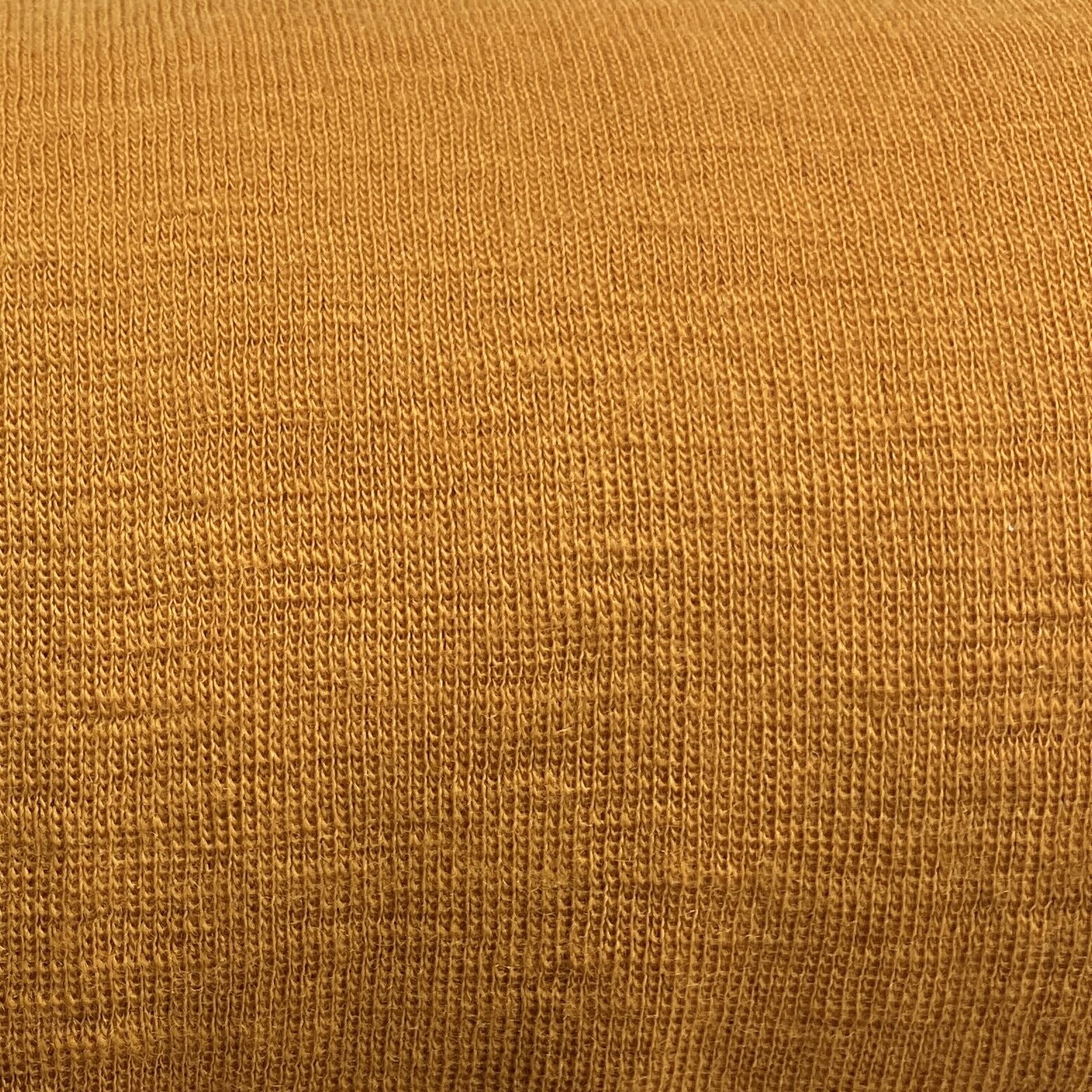 Merino Wool Tube Knit 19.5 Micron, Mustard Yellow (6413), Mulesing Free Mustard Yellow (6413)
