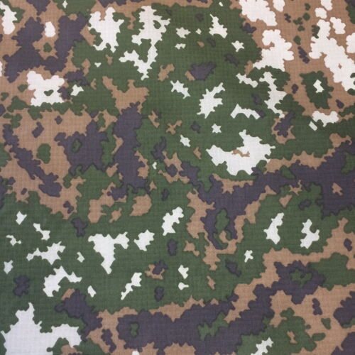 Polycotton in M05 Camouflage, 235 g/m², DWR treated, M05 Winter Woodland (7339) M05 Winter Woodland (7339)