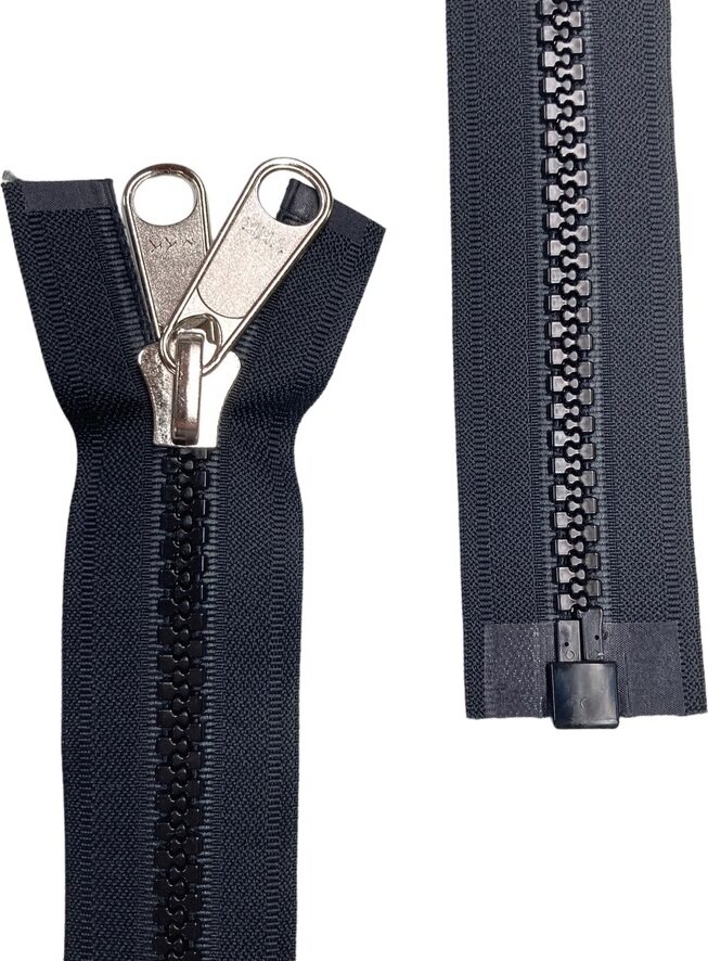 VISLON® 10VF valuavoketju, vedin molemmilla puolilla, 150 cm , Musta Musta