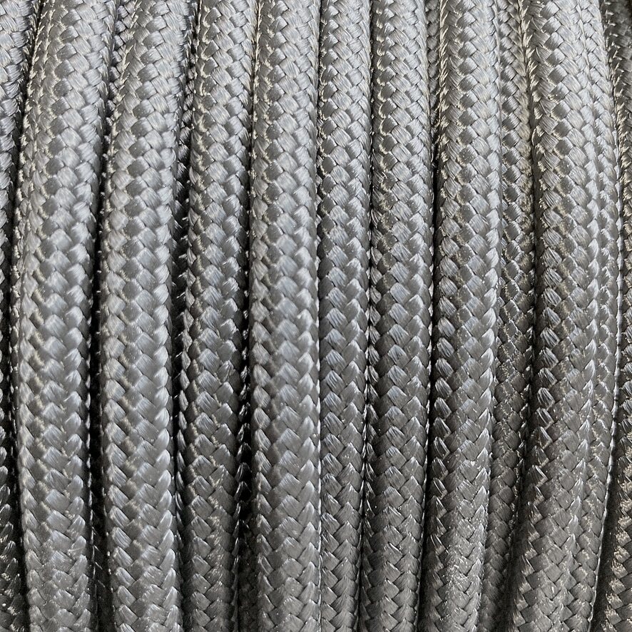 PES Cord 4 to 8 mm, 6 mm, Black Black