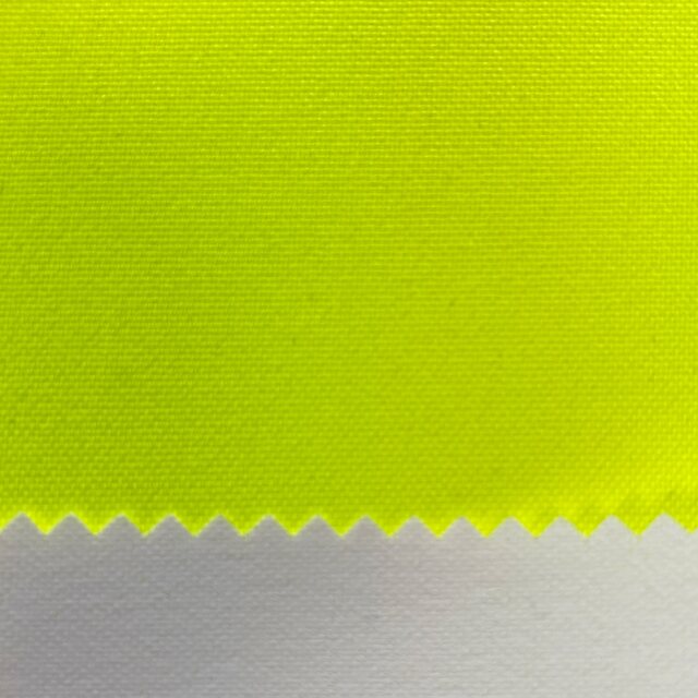 2-kerros Action Jaguar (2L) 220 g/m², vettähylkivyyskäsittely (DWR), Näkyvyyskeltainen (8994), Tuote-erä: saatavilla tähän hintaan niin kauan kuin varastoa riittää, 2-laatu: vesipilariarvo heikkenee pesujen myötä nopeammin kuin standardi lupaa Näkyvyyskeltainen (8994)