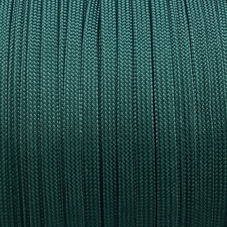 Tubulaarinen, litteä Coreless polyesterinyöri/nauha, Smaragdin vihreä (0191) Smaragdin vihreä (0191)