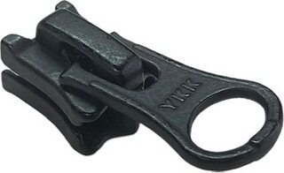 Autolock Bottom Slider for VISLON® 5VS Two-Way Separating Tooth Zipper, Matt Black, YKK 5VS DAG8 X6 Black