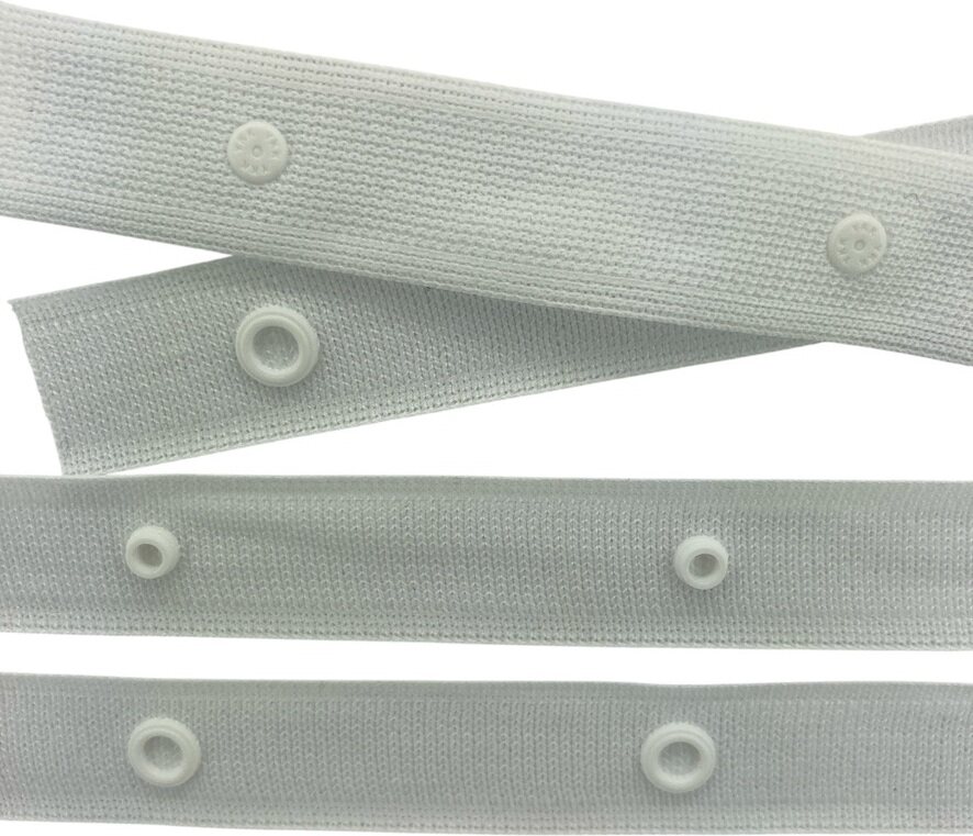 SOFIX®-TW Snap Tape, Snaps in 6 cm intervals, White White