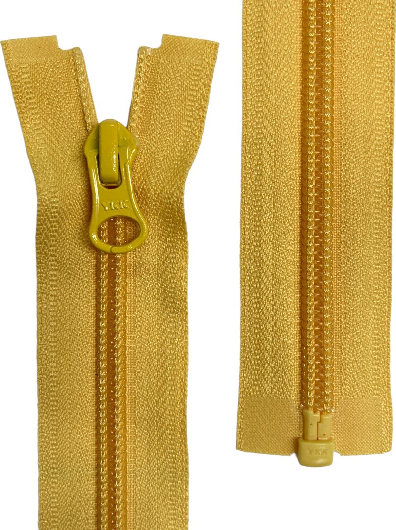5C Separating Coil Zipper, 85 cm, Yellow, Natulon® (Recycled Polyester) Yellow