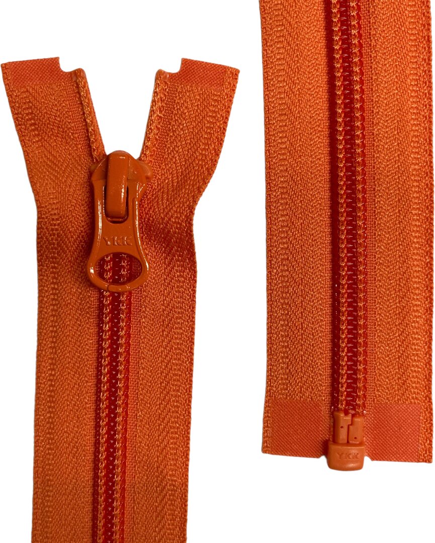 5C Separating Coil Zipper, 68 cm, Orange, Natulon® (Recycled Polyester) Orange