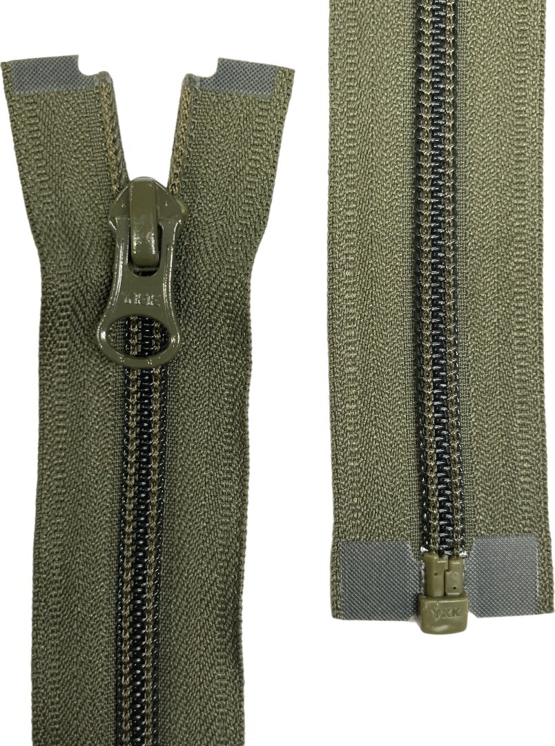 5C Separating Coil Zipper, 85 cm, Olive Green, Natulon® (Recycled Polyester) Olive Green