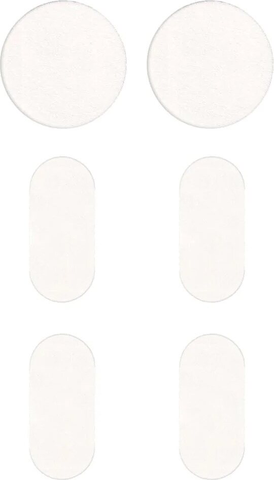 Vaatelaastari korjauspaikat, joustava kierrätyspolyesteri, Blank – Valkoinen, Vinkki: Tuunaa tai merkitse tuotteesi! Paikkoihin voi piirtää ja kirjoittaa laadukkailla permanenttitusseilla., 4 kpl 55 x 25 mm (soikea)  2 kpl 50 mm (pyöreä) Valkoinen