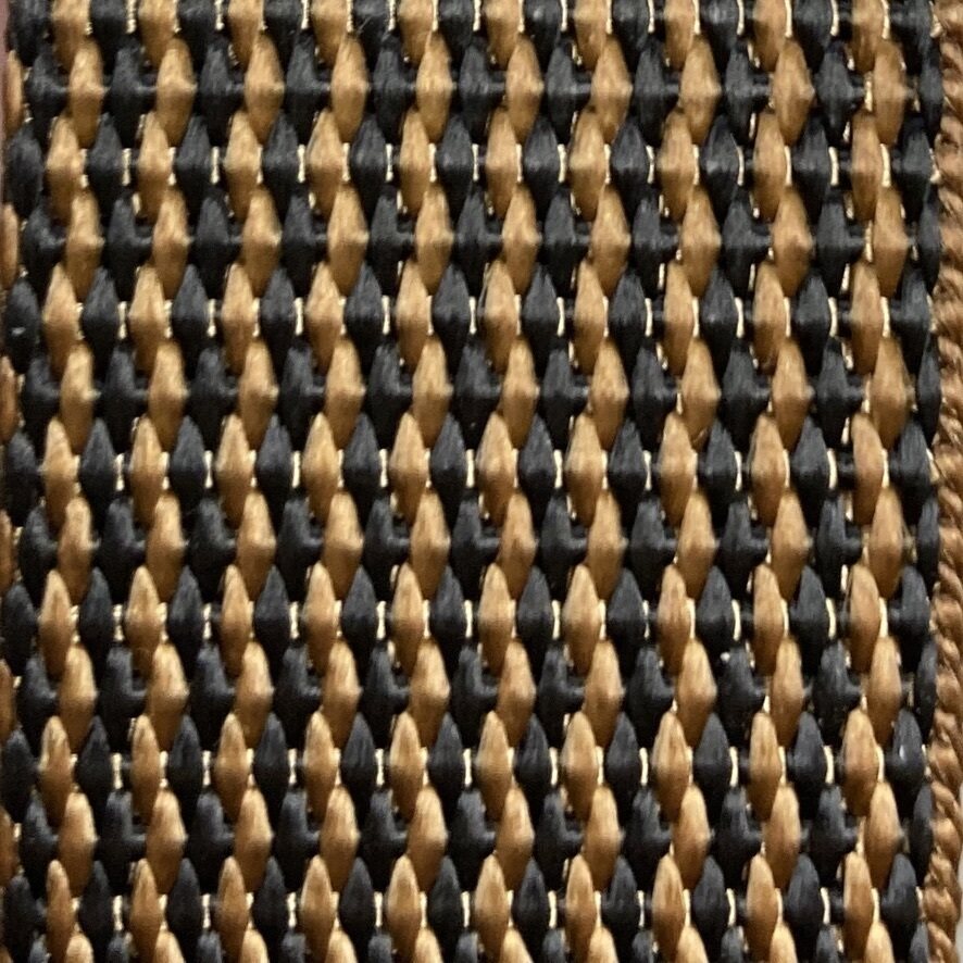 Webbing 25 mm PES, Black / Coyote Brown, 24.3 mm, NIR compliant (natural colors also when viewed through night vision devices) Black / Coyote Brown