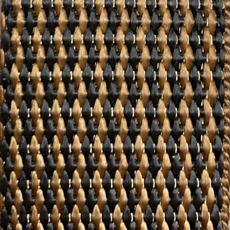 Webbing 40 mm PES, Black / Coyote Brown, NIR compliant (natural colors also when viewed through night vision devices) Black / Coyote Brown