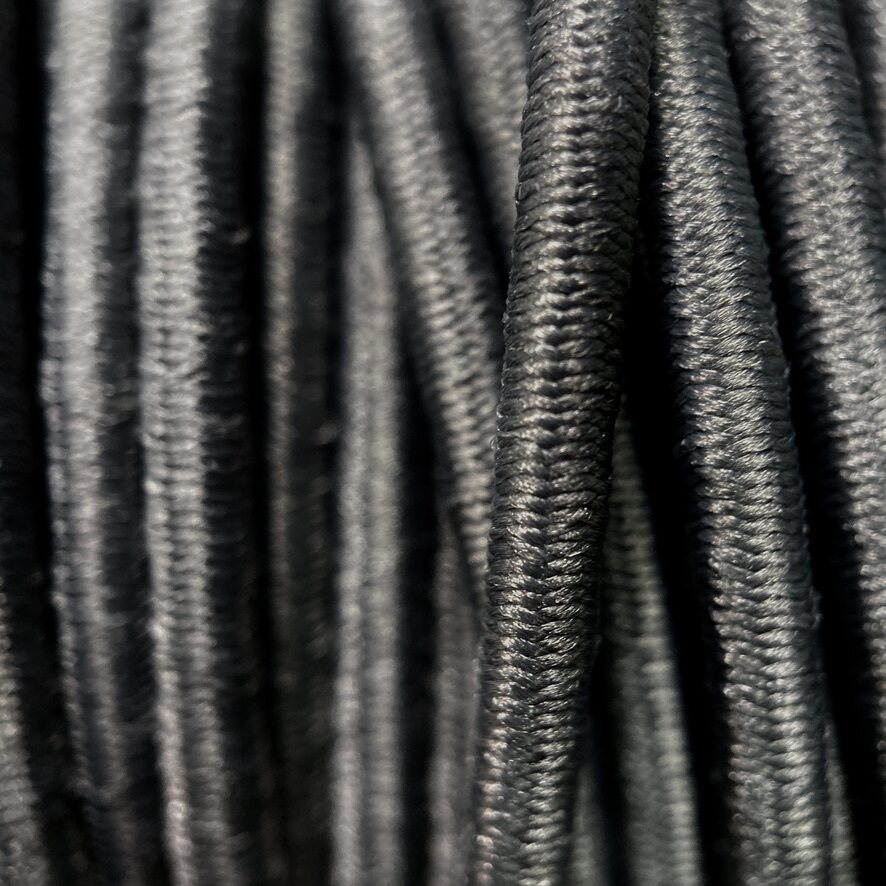 3 mm Stretch Cord, Dark grey Dark grey