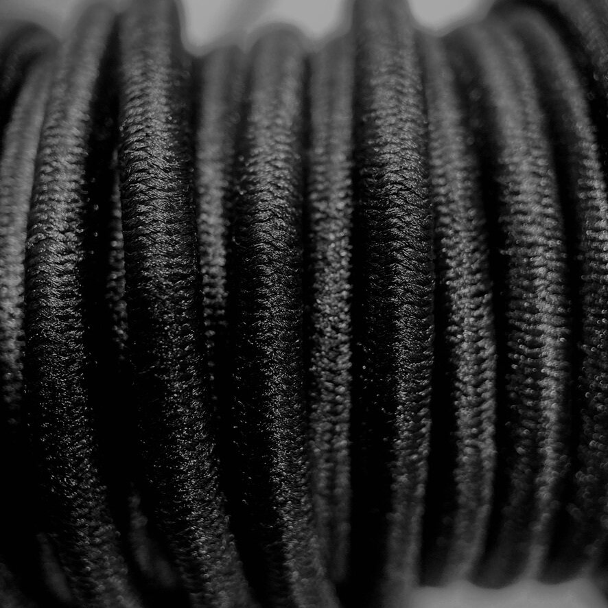 3 mm Stretch Cord, Black Black
