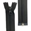 5C Separating Coil Zipper, 85 cm, Black, ECO-DYE®