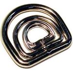 Steel D-Ring 15 - 50 mm, Nickeled, 25mm strong