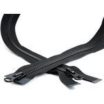 VISLON® 5VS Two-Way Separating Tooth Zipper, 110 cm, Black, Natulon® (Recycled Polyester)