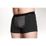 Merino Boxers with Wind Protection, Black, XS
