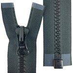 VISLON® 10VF valuavoketju lukkiutuvalla kelkalla, 30 cm, Musta, Natulon® (Recycled Polyester)