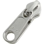 Double Pull Non-Lock Slider for 8C Coil Zipper, Silver, YKK 8C DW2LD C5