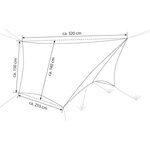Amazonas Adventure Wing Tarp sadekatos/puuteltta ovilla riippumatolle