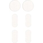 FabPatch Repair Patches, Recycled Stretch Polyester, Blank – White, Tip: Personalize or mark your products! You can draw or write on the patches with high-quality permanent markers., 4 pcs. 55 x 25 mm (oval), 2 pcs. 50 mm (round)