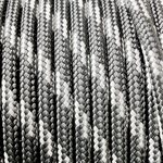 PES Cord 4 to 8 mm, 4 mm, Black/White